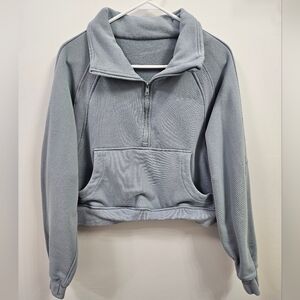 Acta Womens Trek Half Zip Sweatshirt L/XL Blue